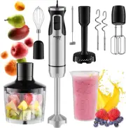 Muellerliving Immersion Hand Blender Full Set - 8 Speed Immersion Blender, Hand