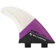 SCARFINI TRI THRUSTER Carbon Base DUAL TAB D3/L Surfboard Fins