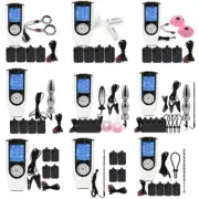 Electro E-Stim Pulse Shocking Host Pink Cup Plug Rings Therapy Device Set BDSM%
