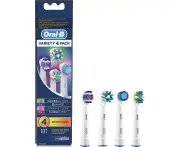 Oral-B Variety Replacement Electric Toothbrush Heads, 4 Pack