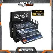 SP Tools 413 Pcs Field Service Tool Kit - Sockets & Spanners Metric/SAE Black