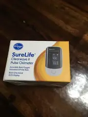 Kroger SureLife Clearwave II Pulse Oximeter OLED Display New Exp 2026