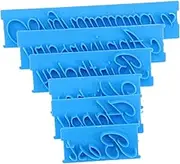 SHOWERORO 1Set Handwritten Art Fondant Stamps Set Embosser Kit for Cake and Cookie Decorating for Icing and Baking Tools for DIY Fondant Creations