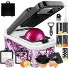 15 in 1 Vegetable Chopper 7 Blades Veggie Chopper with Container and Lid Dicer