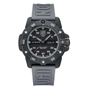 【LUMINOX 雷明時】雷明時海豹部隊機械錶黑面灰計時圈 瑞士錶(灰色橡膠CTF錶帶46mm)