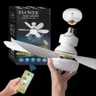 30W 40W Ceiling Fan Light with Remote Control for Dimming Suitable for Household