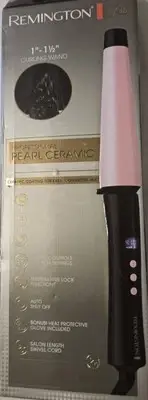 Remington CI9538 Pearl Digital Ceramic Curling Wand 1 - 1 1/2-inch, Pink NEW