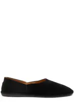 The Row Canal Suede Flats - Black - 40 (IT40 / UK7) 40 (IT40 / UK7)