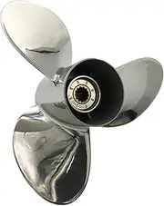 BARDOVEN Stainless Steel Propeller 35-60HP13 Tooth 11-1/4x14 SS Prop Fit for Honda Outboard Motor