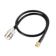 RF Coax Cable RP-SMA Male to UHF SO-239 Female Coaxial Cable 16 Inch