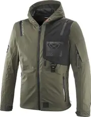 Ixon M-Quarter Waterproof Motorcycle Textile Jacket, black-brown, Size M for Men Black Brown
