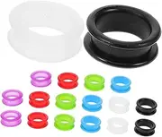 Silicone Scissors Finger Protectors Set of 18 Soft Hair Cutting Tool for Pet Grooming Barber Use