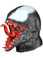 Full Head Alien Symbiote Spider Villain Costume Mask