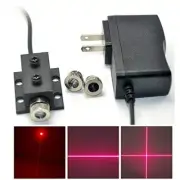 Focusable 650-660nm 100mw Dot/Line/Cross Red Laser Module w 12mm HS&ADPT