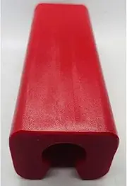Roxom Outboard Motor Tilt Trim Support Block - Red Polyurethane | Heavy-Duty Outboard Motor Protection for Single Ram Tilt Systems | Compatible with All Major Brands | Easy Install & Remove
