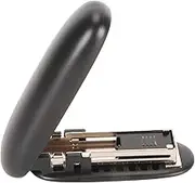 4PCS Effortless Desktop Stapler, 2 to 15 Sheets Capacity Paper Stapler, Foldable Desktop Stapler, Multipurpose Table Staple for Office School Black