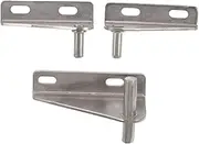 HOMOBABE 3pcs Freezer Hinges Mini Freezer Fridge Refrigerator Small Freezer Hinge Folding Freezer Door Pivot Hinges Chest Freezer Door Lid Hinge Door Shaft Stainless Steel Silver