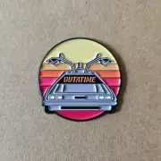 DELOREAN OUTATIME Enamel Pin - Back to the Future - Eighties