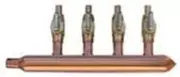 672XV0490, 1/2" PEX Manifold W/Valves, 3/4" PEX In, Clsd