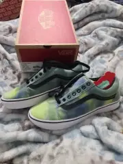 Unisex Vans M6.5 W8 Comfycush Old Skool Blotched Tie Dye Blotch Shoes