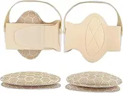 "Abbraccia" Arch Pad Arch Support Brace Adjustable Compression Bands High Arches Arch Support Pad Arch Support Sleeve for Boots Sandals, Skin color