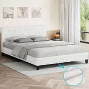ALFORDSON Bed Frame Tufted Headboard Double