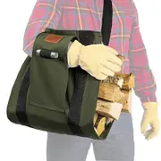 Canvas Firewood Log Carrier - The World's Ergonomic Firewood, Kindling, And Log Carrier