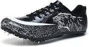 [SDEQA] Track and Field Spike Shoes for Mens Womens Kids Boy Breathable Lightweight Running Sprint Shoes Professional Athletic Sneakers