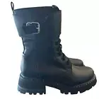 La Canadienne Cody Leather Combat Boots Waterproof Grunge Punk Goth NEW Size 6
