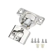 LONTAN 50 Pack Brushed Nickel Cabinet Hinges Soft Close