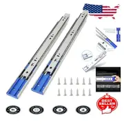 6 Pairs of 16 Inch Soft Close Drawer Slides - Rust Resistant Ball Bearing Design