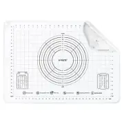28"x20" Large Pastry Mat: Food-Grade Liquid Silicone Dough Rolling Baking She...