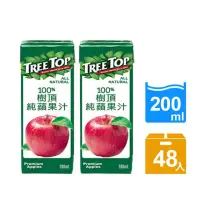 在飛比找momo購物網優惠-【Tree Top樹頂】100%樹頂蘋果汁200mlx2箱(
