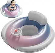 Fruusv Baby Pool Float - Inflatable Water Float - Pool Toys with Adjustable Safety Seat for Outdoor Sitting Playing Beach Indoor Lake Relaxing Travel