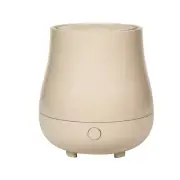 Beige Ultrasonic Diffuser & Essential Oil Set Lemon Orange Scents