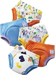[Bambino Mio] Unisex Baby Brave Dinos and Toddler Training Underwear