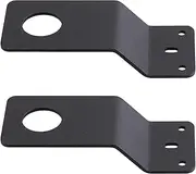 VANROUG 2 Pcs Black Antenna Mount 3/4" Hole Thick Steel Mobile Antennas Brackets for UHF VHF Ham NMO Antenna Mounts Between Hood and Fender (Black)