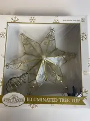 Kurt S. Adler Kurt Adler 10-Light 6-Point Capiz Star Christmas Tree Treetop New