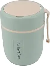 304 Stainless Steel Insulated Food Jar 500ml Leakproof Soup Container for Travel Camping - Cute Design (Mint Green)