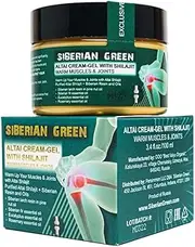 Siberian Green Altai Cream-Gel “Warm Muscles & Joints” with Shilajit Pine Nut Essential Oils Resin and Herbs 100ml