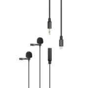 Saramonic - Clip-On Lavalier Microphone With Lightning Connector FOR IOS DEVICES