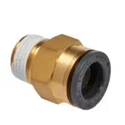 S.u.r. And R Auto Parts ABM550 Straight Male Connector 5/8" Tube X 1/2" Npt (2)