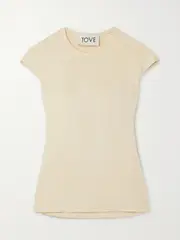 [TOVE] TOVE - Deca Stretch-jersey Top - Cream - FR 34 FR 34 Cream