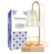 Candle Warmer Lamp with Timer, 2 Bulbs, Vintage Electric Candle Lamp Warmer, ...