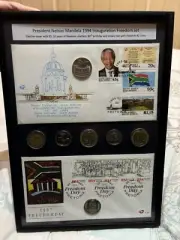 President Nelson Mandela 1994 Inauguration Freedom set