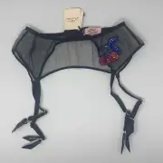 Agent Provocateur Nabina Black Multi Suspender AP4 large NWT