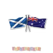 Scotland & Aussie Flag sticker 180mm quality water & fade proof vinyl scottish