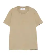 Stone Island Junior Logo Embroidered Crewneck T-Shirt 8Y,6Y,4Y,14Y,2Y,12Y,10Y beige