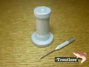 HARELINE ALUMINIUM BODKIN with HOLDER - NEW FLY FISHING FLY TYING TOOL