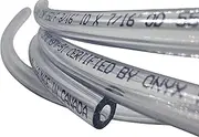 3/16" ID (5 mm) 7/16" OD (11 mm) Food Safe Certified (NSF 51) Vinyl PVC tubing Multipurpose Food Grade Beer Brewing Line Clear Tubing, Kegerator, Wine Making, Aquaponics, Air Hose (10 Feet)